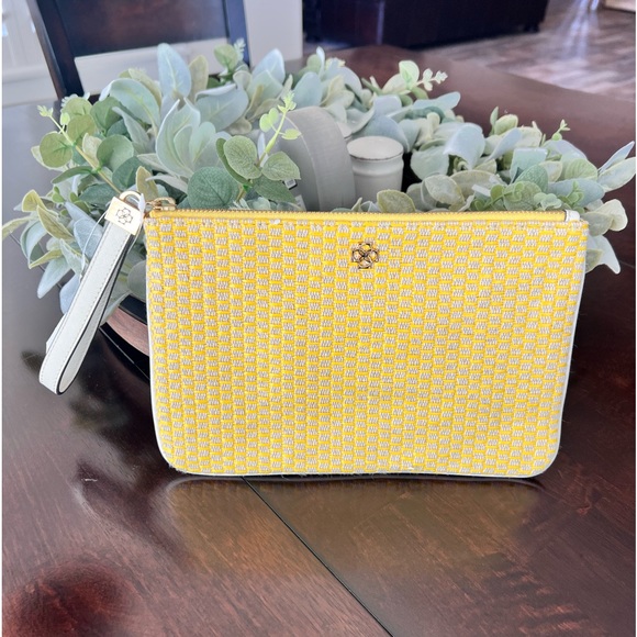 Ann Taylor - Yellow and White Wristlet - Picture 2 of 6